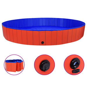 vidaXL Dog Swimming Pool Foldable Dog Pool Pet Paddling Pool Bath Tub PVC-8