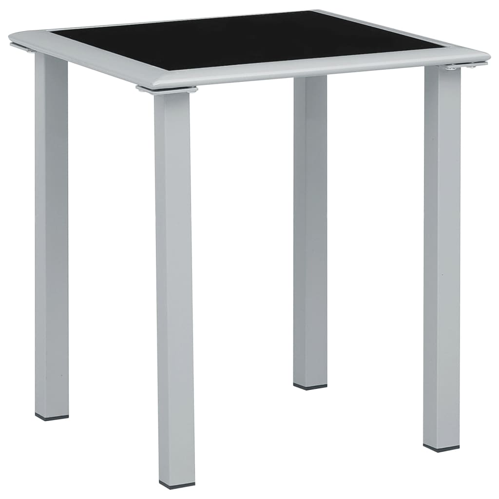 vidaXL Sun Loungers 2 pcs with Table Aluminum Taupe-9