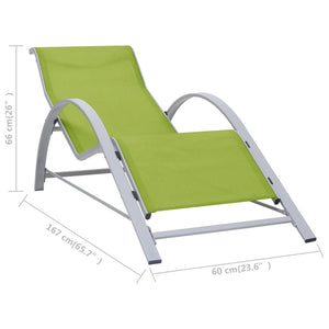 vidaXL Patio Lounge Chair Porch Poolside Sunbed Backyard Sunlounger Textilene-6