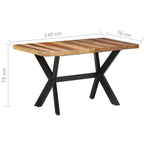 vidaXL Solid Wood Dining Table with Honey Finish Wooden Furniture Multi Sizes-35
