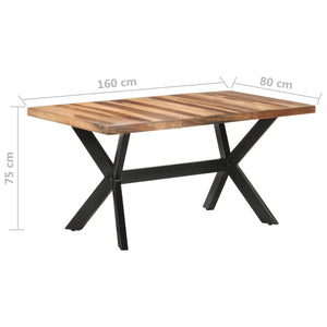 vidaXL Solid Wood Dining Table with Honey Finish Wooden Furniture Multi Sizes-8