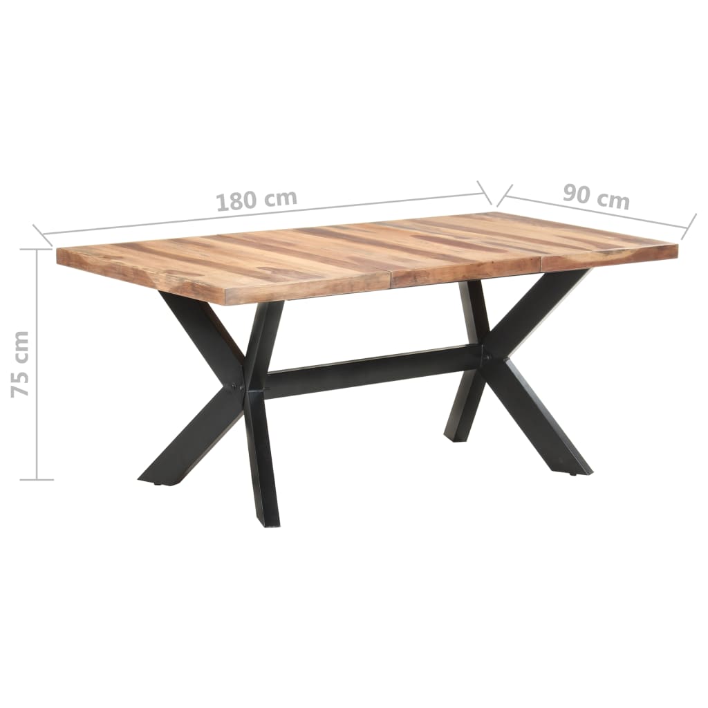 vidaXL Solid Wood Dining Table with Honey Finish Wooden Furniture Multi Sizes-33