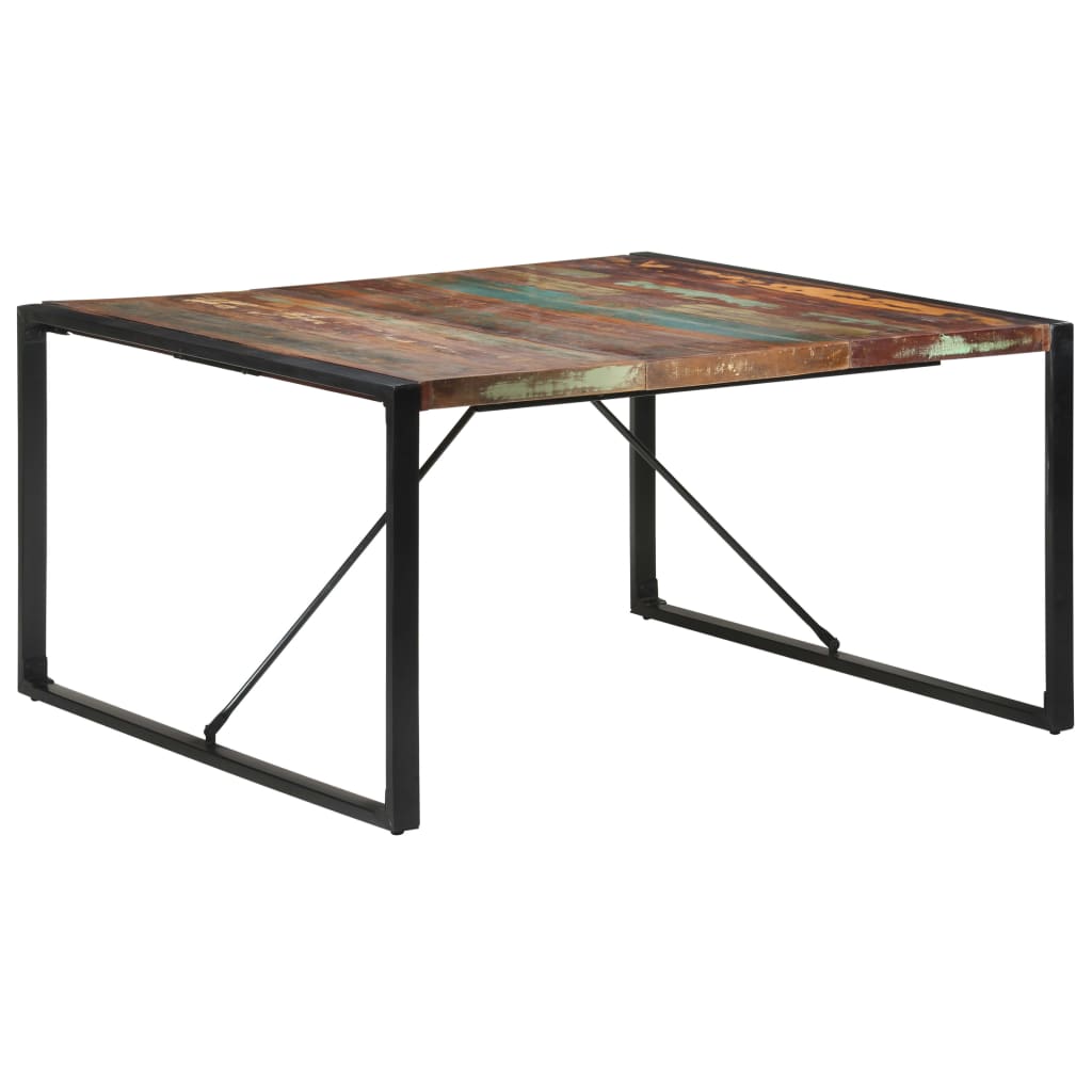 vidaXL Dining Table 55.1"x55.1"x29.5" Solid Reclaimed Wood-0