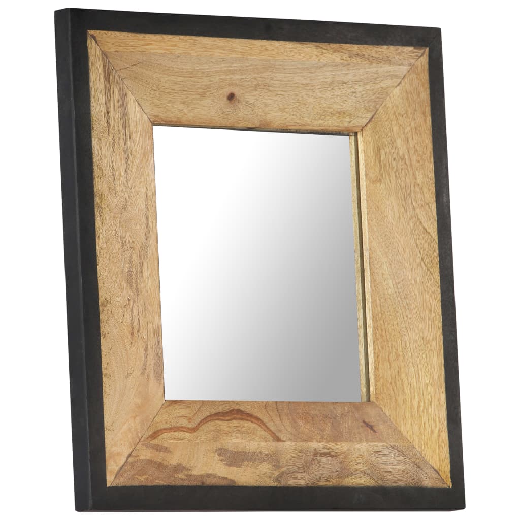 vidaXL Decorative Mirror Wall Mirror Bathroom Hallway Mirror Solid Mango Wood-10