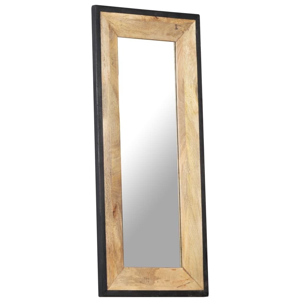 vidaXL Decorative Mirror Wall Mirror Bathroom Hallway Mirror Solid Mango Wood-6