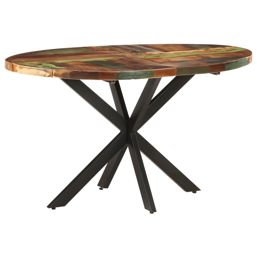 vidaXL Dining Table 55.1"x31.5"x29.5" Solid Reclaimed Wood-6