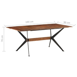 vidaXL Dining Table Kitchen Table Dining Room Dinner Table Solid Mango Wood-7