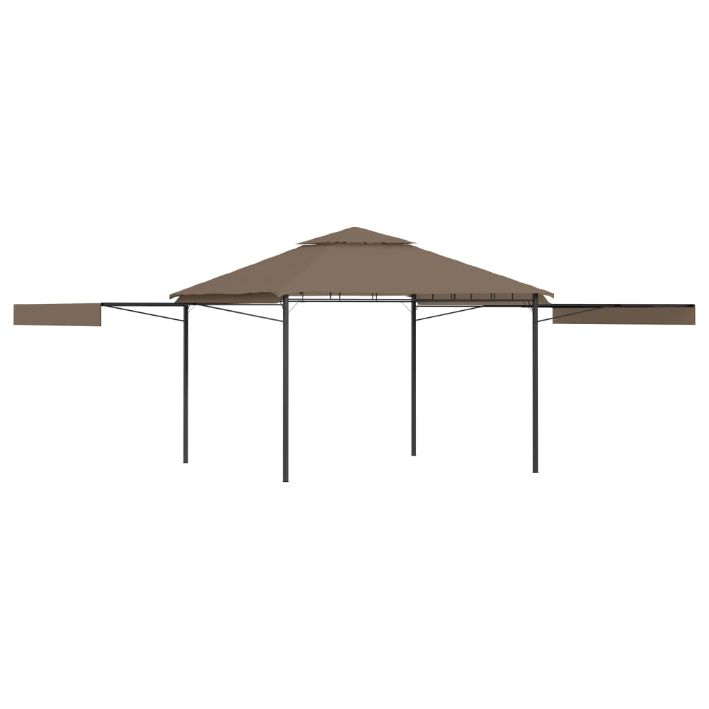 vidaXL Gazebo Canopy Tent Patio Pavilion Shelter with Double Extended Roofs-0