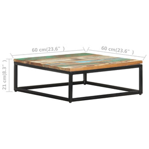 vidaXL Nesting Coffee Tables 2 pcs Solid Reclaimed Wood-7