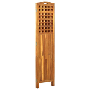 vidaXL Room Divider Freestanding Privacy Screen for Office Solid Wood Acacia-15