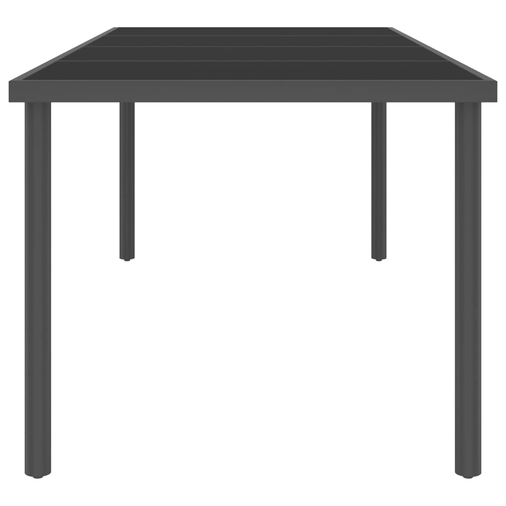 vidaXL Patio Dining Table Anthracite Table 66.9"x66.9"x28.3"/86.6"x35.4"x29.5"-6