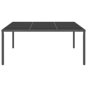 vidaXL Patio Dining Table Anthracite Table 66.9"x66.9"x28.3"/86.6"x35.4"x29.5"-11