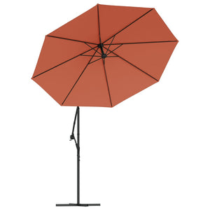 vidaXL Cantilever Umbrella Parasol with Solar LEDs Patio Umbrella Sunshade-58