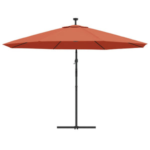 vidaXL Cantilever Umbrella Parasol with Solar LEDs Patio Umbrella Sunshade-38