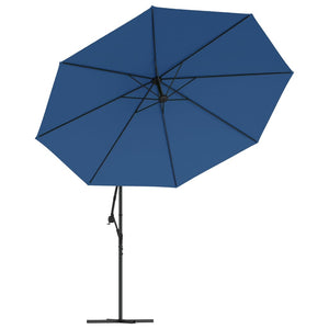 vidaXL Cantilever Umbrella Parasol with Solar LEDs Patio Umbrella Sunshade-98