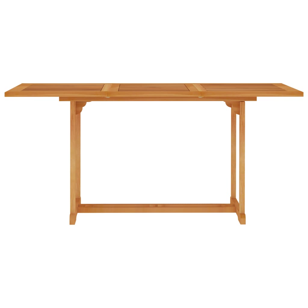 vidaXL Patio Table 59.1"x35.4"x29.5" Solid Teak Wood-0