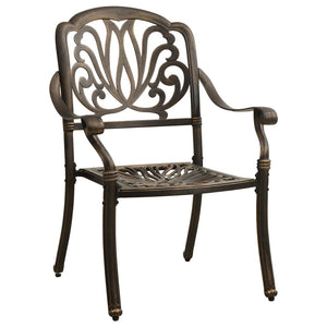 vidaXL Patio Chairs 2 Pcs Patio Furniture for Garden Deck Porch Cast Aluminum-2