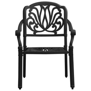 vidaXL Patio Chairs 2 Pcs Patio Furniture for Garden Deck Porch Cast Aluminum-10