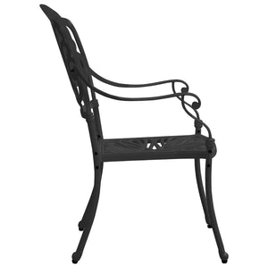vidaXL Patio Chairs 2 Pcs Patio Furniture for Garden Deck Porch Cast Aluminum-3