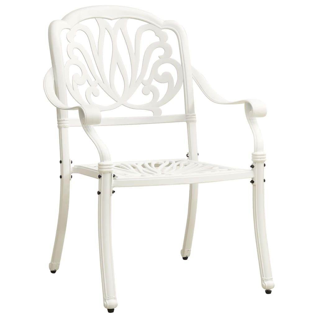 vidaXL Patio Chairs 2 Pcs Patio Furniture for Garden Deck Porch Cast Aluminum-13