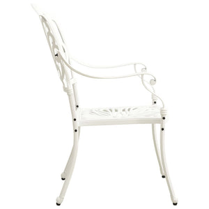 vidaXL Patio Chairs 2 Pcs Patio Furniture for Garden Deck Porch Cast Aluminum-7