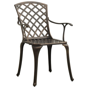 vidaXL Patio Chairs Patio Furniture for Garden Porch Backyard Cast Aluminum-6
