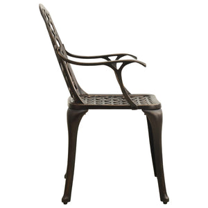 vidaXL Patio Chairs Patio Furniture for Garden Porch Backyard Cast Aluminum-25