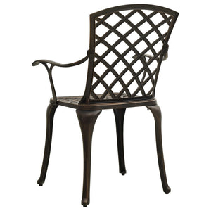 vidaXL Patio Chairs Patio Furniture for Garden Porch Backyard Cast Aluminum-28