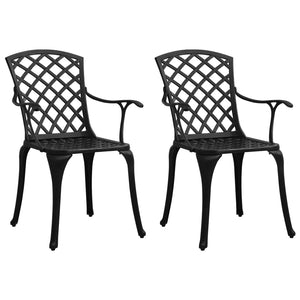 vidaXL Patio Chairs Patio Furniture for Garden Porch Backyard Cast Aluminum-21
