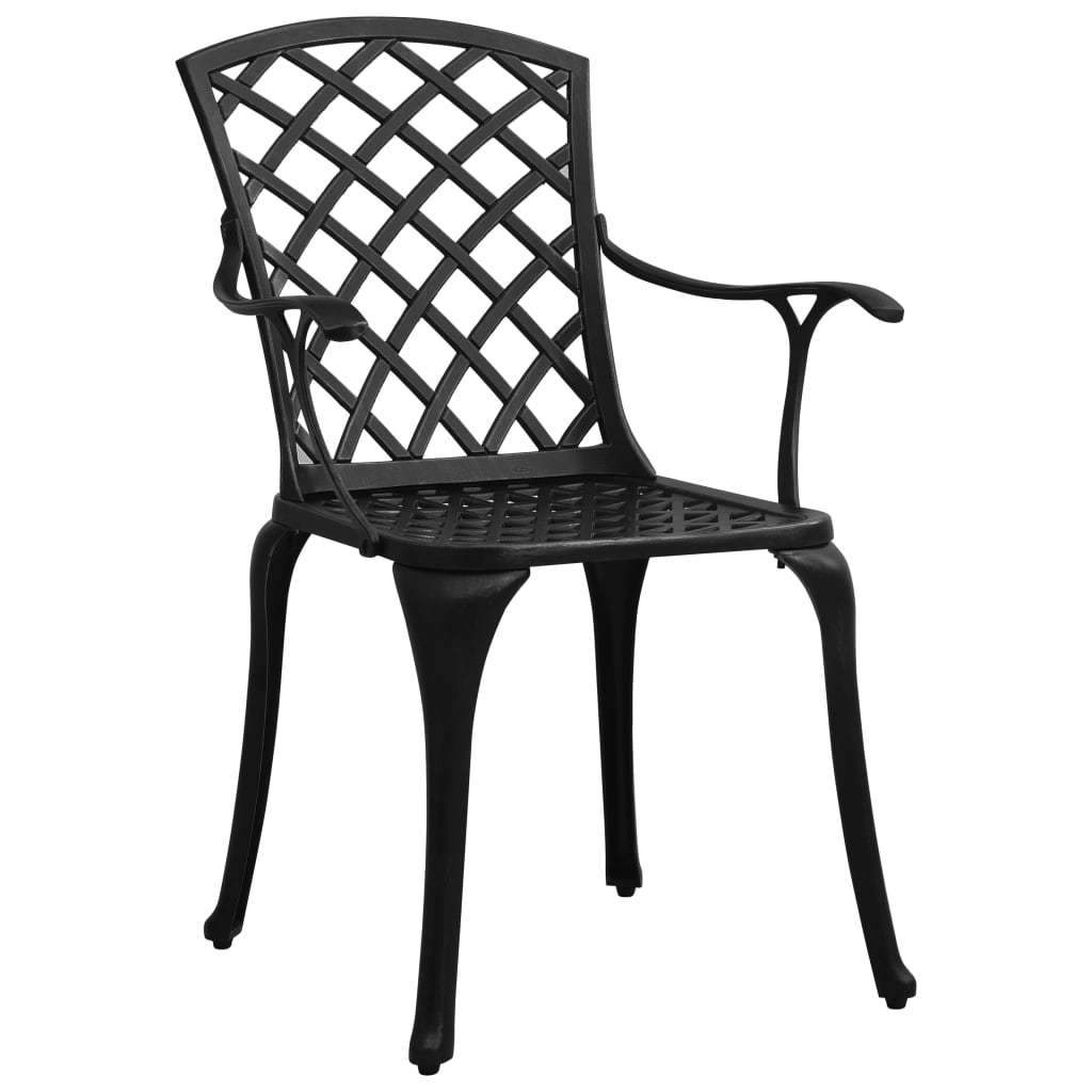 vidaXL Patio Chairs Patio Furniture for Garden Porch Backyard Cast Aluminum-24