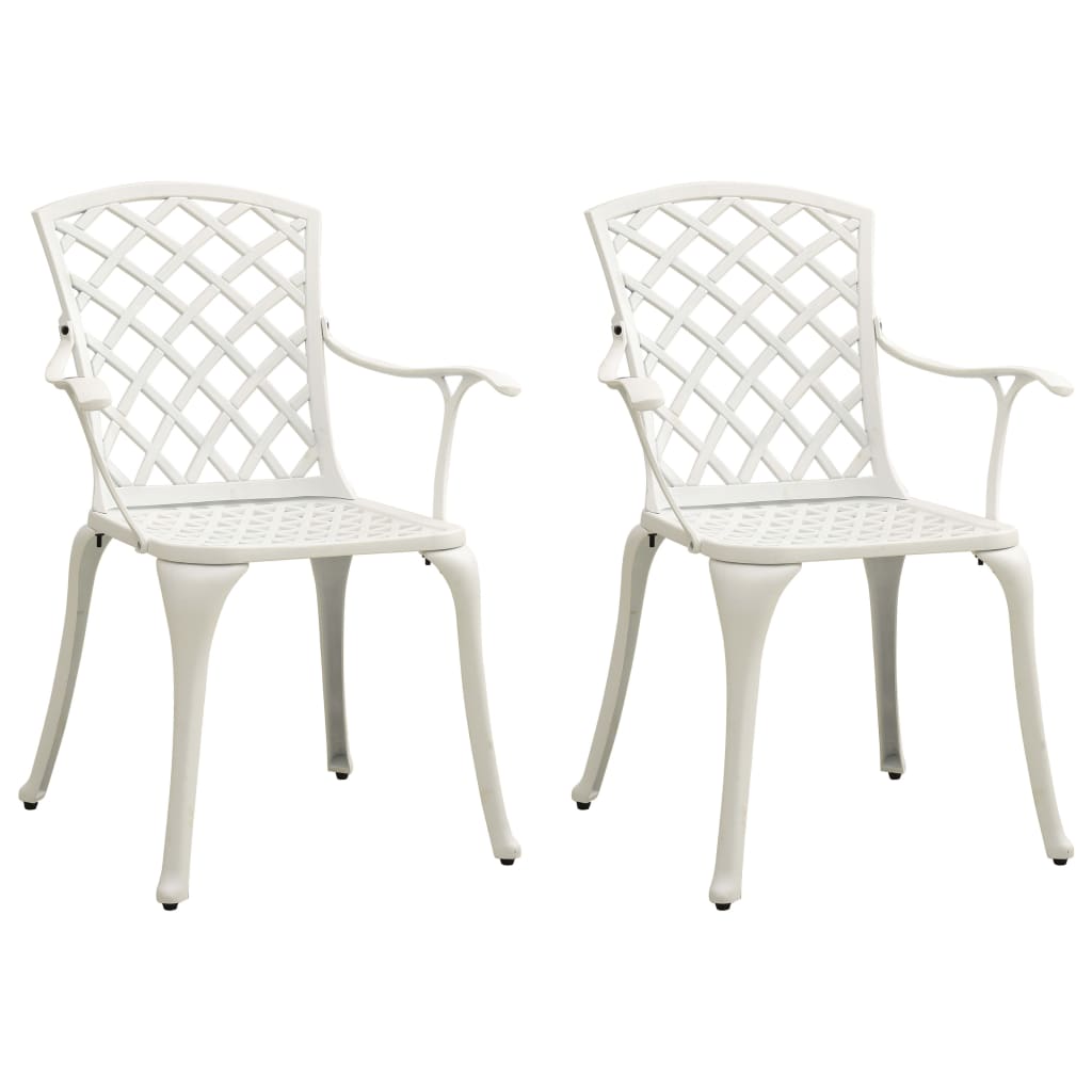 vidaXL Patio Chairs Patio Furniture for Garden Porch Backyard Cast Aluminum-7