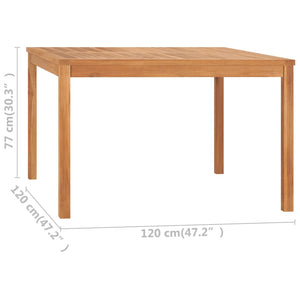 vidaXL Outdoor Dining Table Patio Table Garden Porch Furniture Solid Teak Wood-42