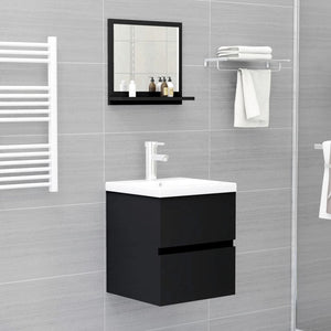 vidaXL Bathroom Mirror Framed Vanity Mirror for Powder Room Engineered Wood-58