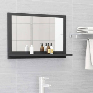 vidaXL Bathroom Mirror Framed Vanity Mirror for Powder Room Engineered Wood-5