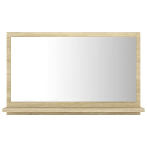 vidaXL Bathroom Mirror Framed Vanity Mirror for Powder Room Engineered Wood-62