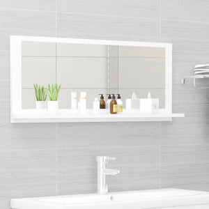 vidaXL Bathroom Mirror Framed Vanity Mirror for Powder Room Engineered Wood-33