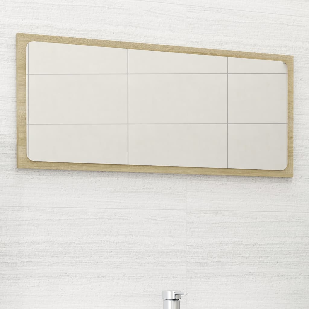 vidaXL Bathroom Mirror Framed Vanity Mirror for Powder Room Engineered Wood-30
