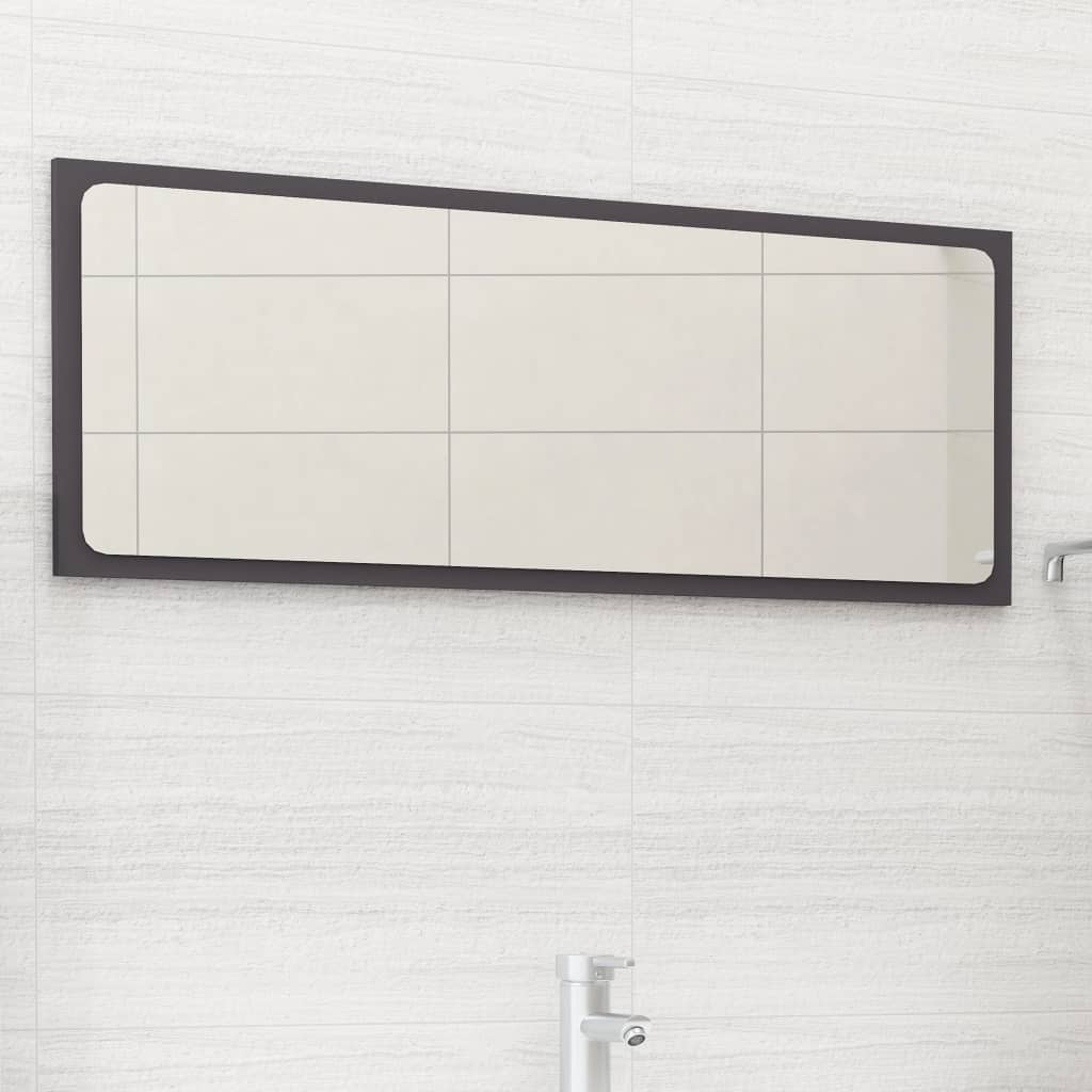 vidaXL Bathroom Mirror Framed Vanity Mirror for Powder Room Engineered Wood-42