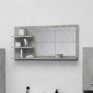 vidaXL Bathroom Mirror Vanity with Shelves for Powder Room Engineered Wood-41