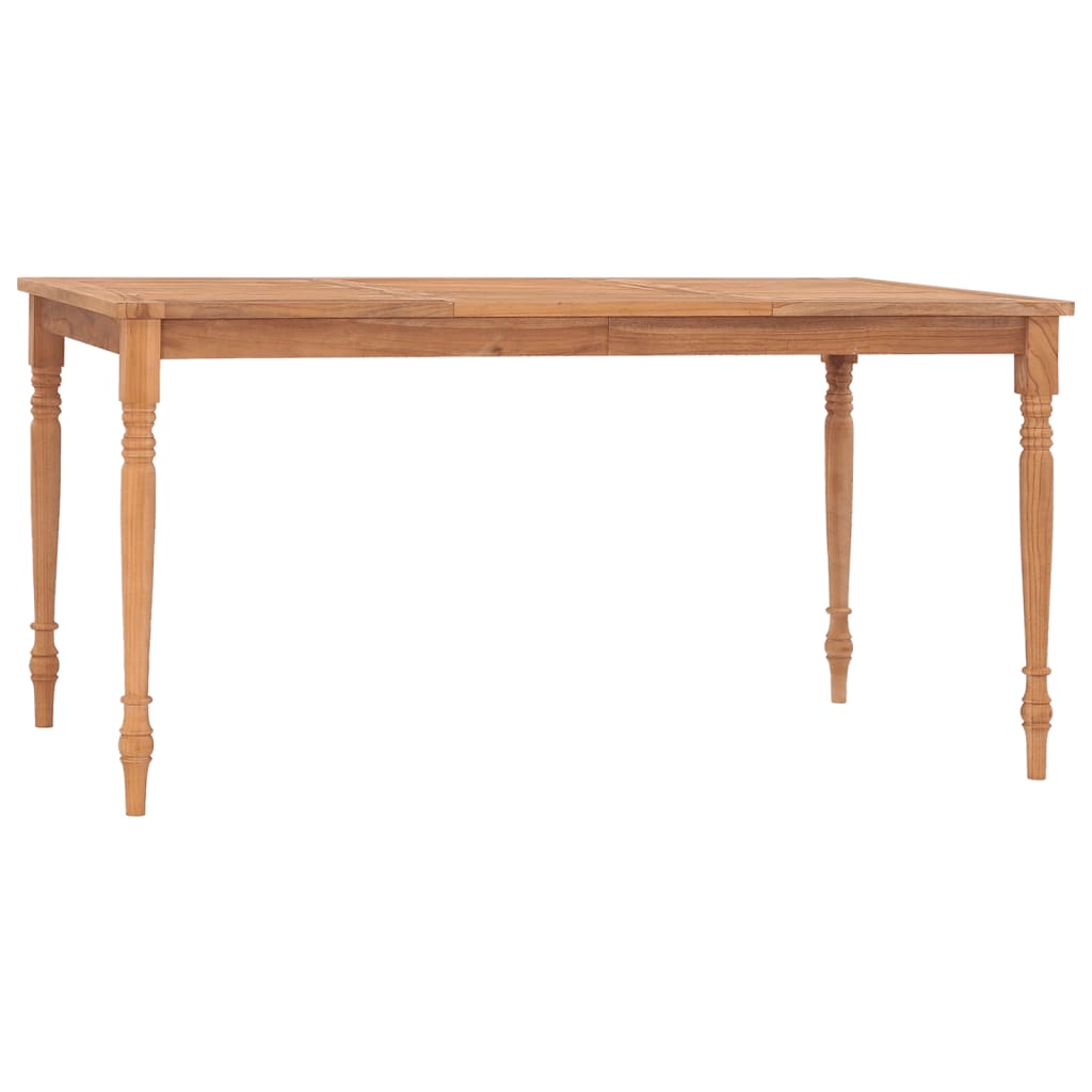 vidaXL Batavia Table Dining Table Wooden Dining Room Table Solid Teak Wood-13