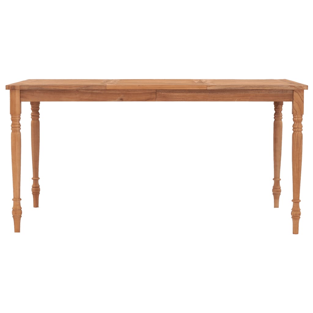 vidaXL Batavia Table Dining Table Wooden Dining Room Table Solid Teak Wood-5
