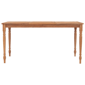 vidaXL Batavia Table Dining Table Wooden Dining Room Table Solid Teak Wood-5
