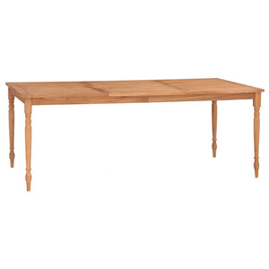 vidaXL Batavia Table Dining Table Wooden Dining Room Table Solid Teak Wood-16