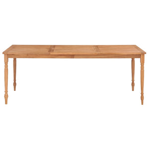 vidaXL Batavia Table Dining Table Wooden Dining Room Table Solid Teak Wood-8
