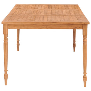 vidaXL Batavia Table Dining Table Wooden Dining Room Table Solid Teak Wood-0