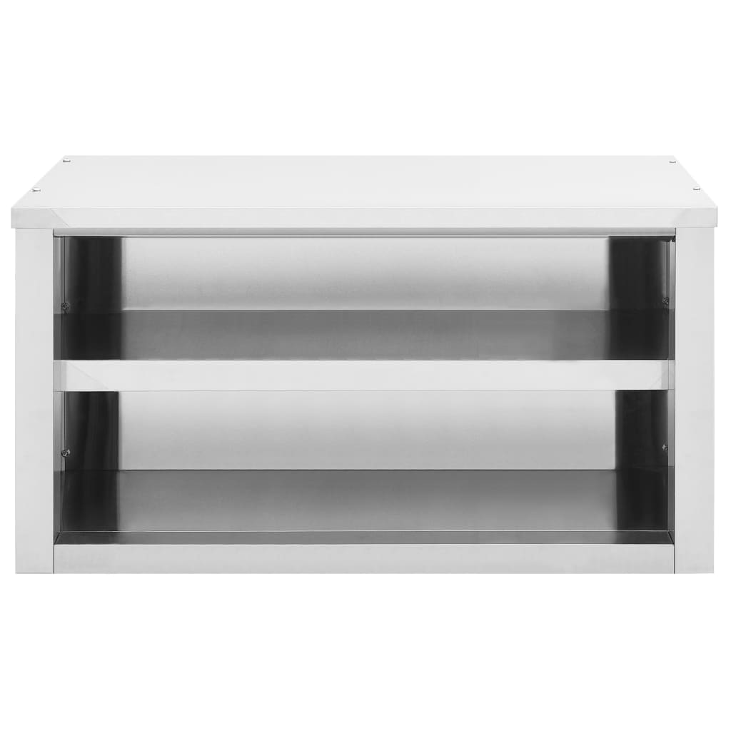 vidaXL Wall Cabinet Storage Cabinet Kitchen Wall Cupboard Stainless Steel-30