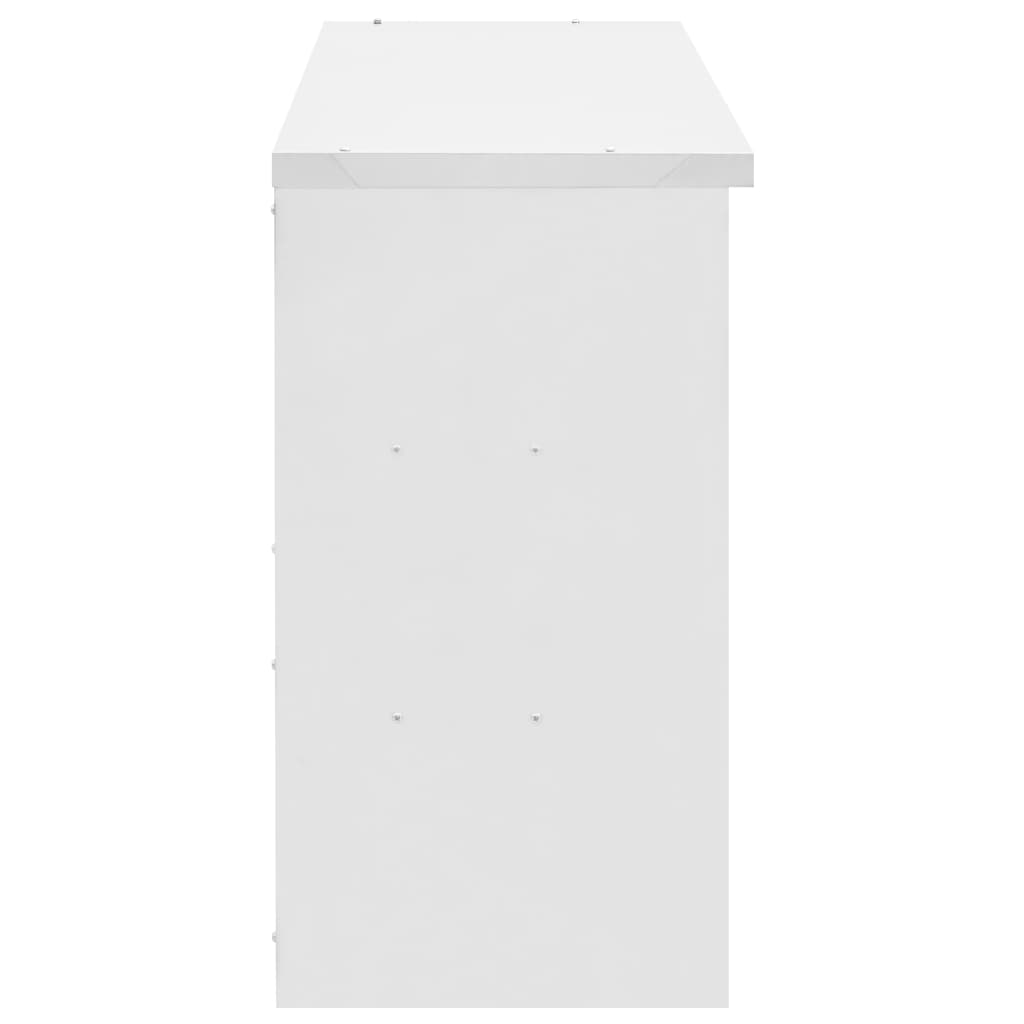 vidaXL Wall Cabinet Storage Cabinet Kitchen Wall Cupboard Stainless Steel-32