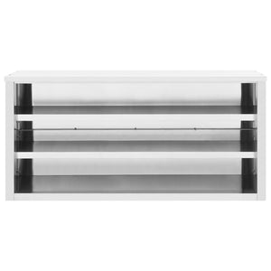 vidaXL Wall Cabinet Storage Cabinet Kitchen Wall Cupboard Stainless Steel-41