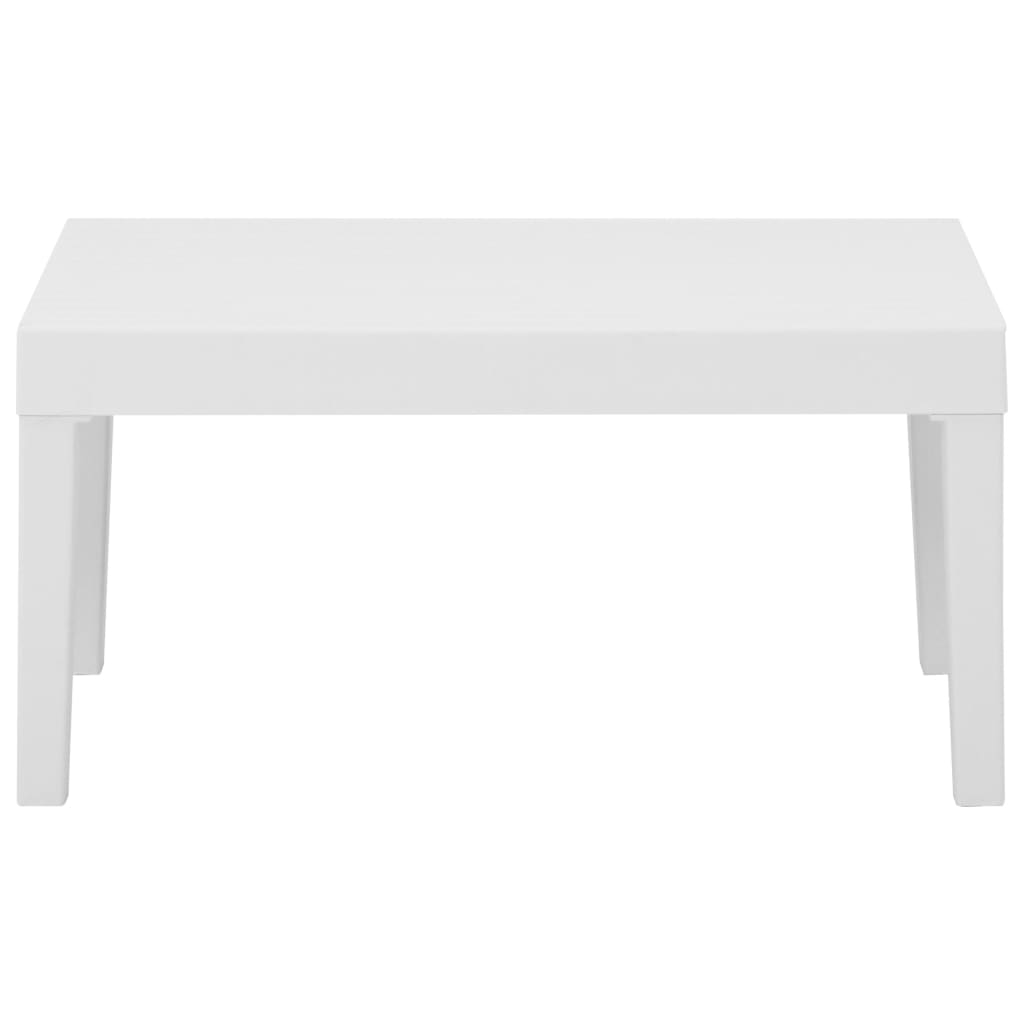 vidaXL Patio Furniture Set Outdoor Table and Bench Conversation Set Plastic-5