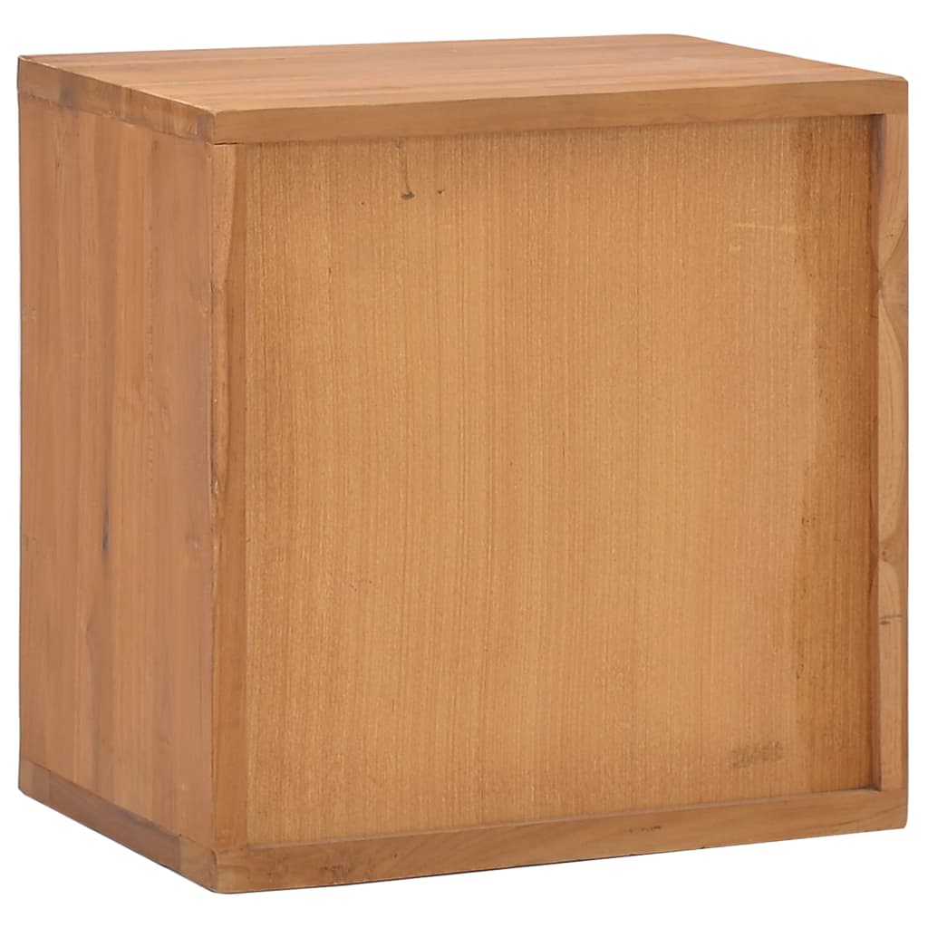 vidaXL Bedside Cabinet 15.7"x11.8"x15.7" Solid Teak Wood-3